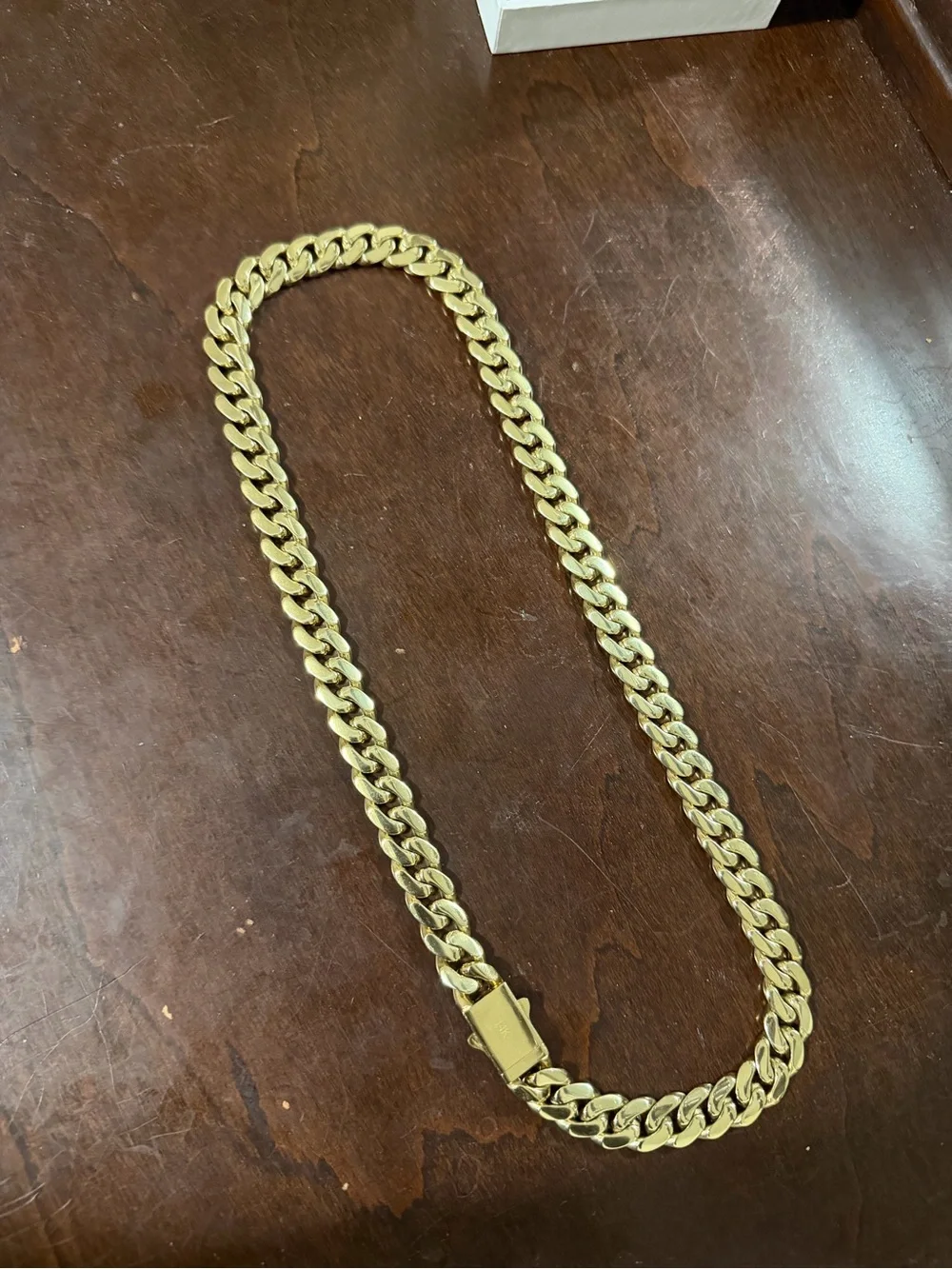 14k Gold plated Cuban Link Chain Necklace